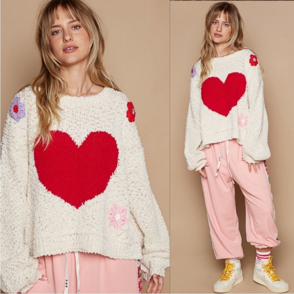 POL Embroidered Sweater sz L - Picture 3 of 8